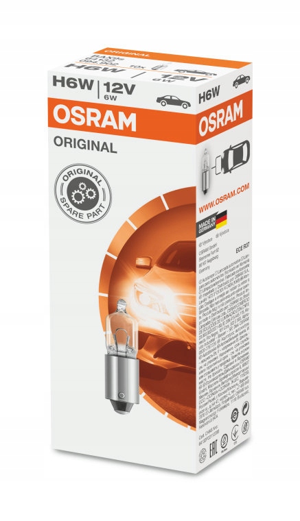 

Osram Żarówka H6W 12V Original