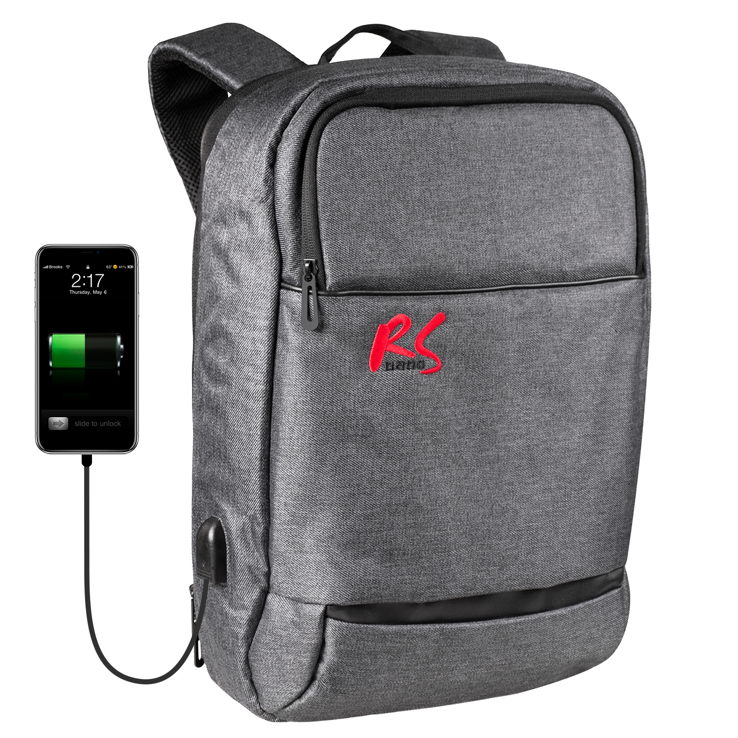 

Plecak Torba NanoRS Na Laptopa Usb Grey 15.6"