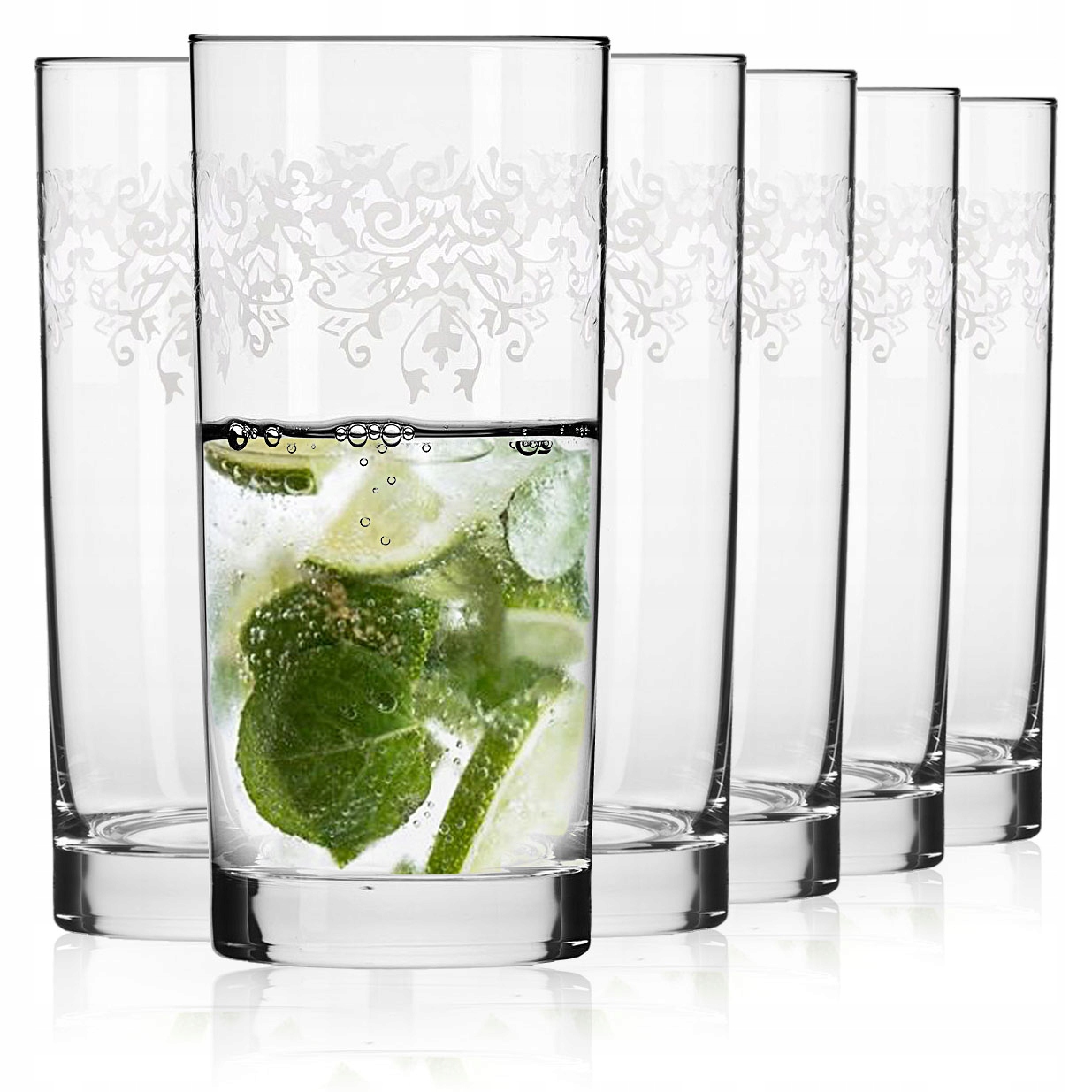 

Szklanki long drink soku Krosno Krista Deco 350ml