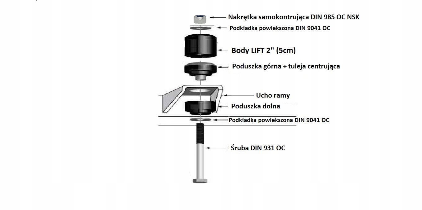 Body Lift 2 Toyota 4runner Land Cruiser Part number 590