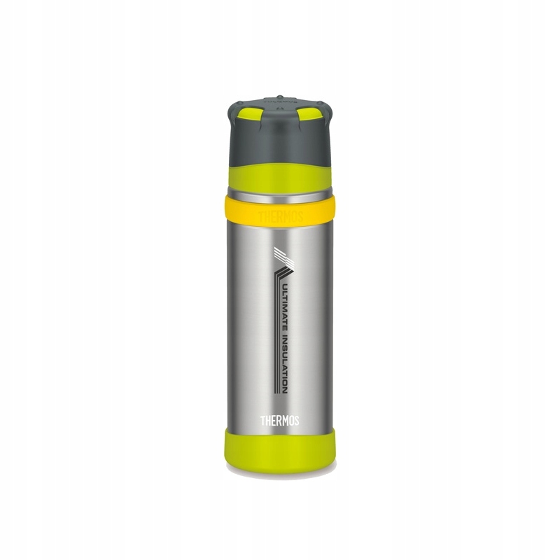 Thermos termoska s hrnkem pro extrémní podmínky, stříbrná