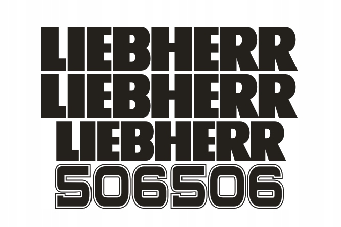Samolepky – samolepka Liebherr 506
