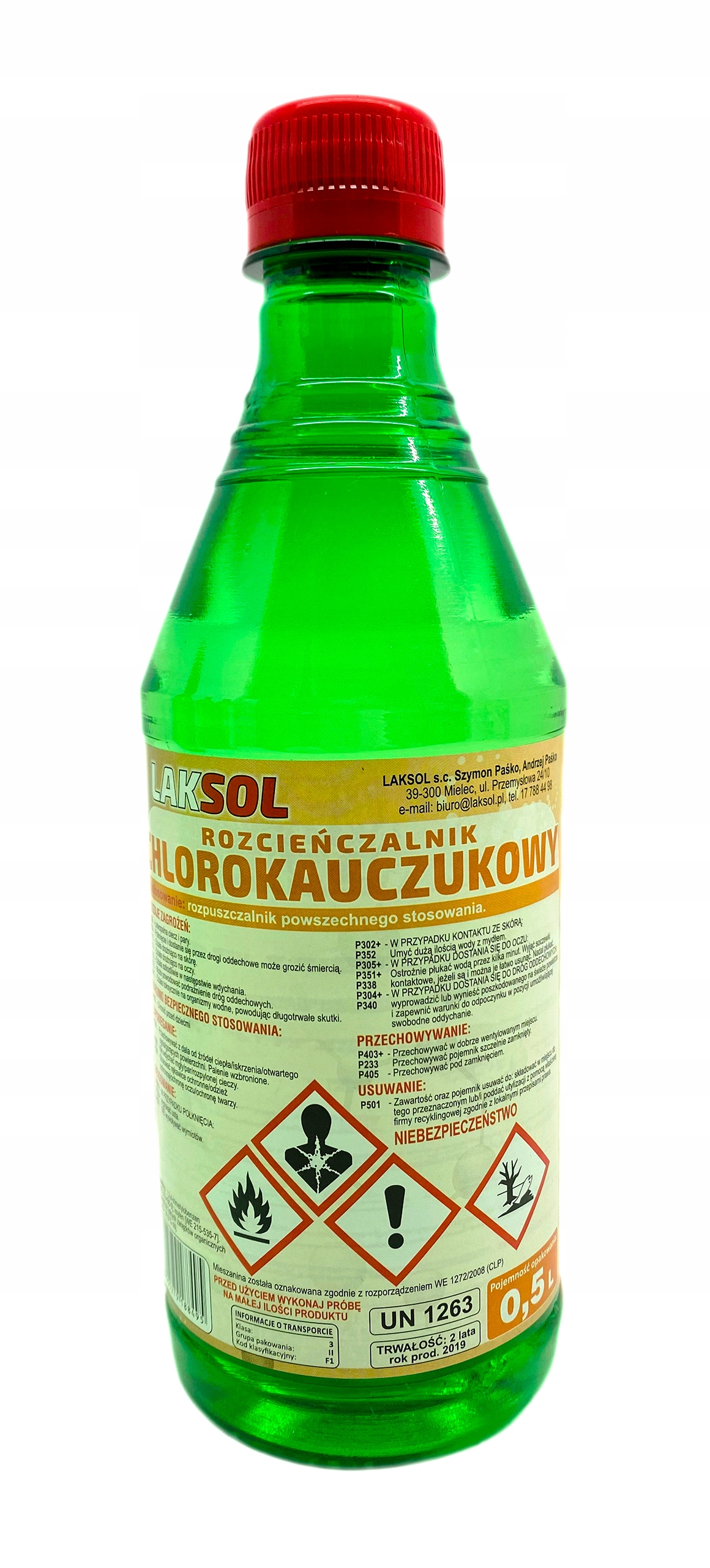 BENZYNA EKSTRAKCYJNA LAKSOL 0,5l NISKOAROMATYCZNA Producent Laksol