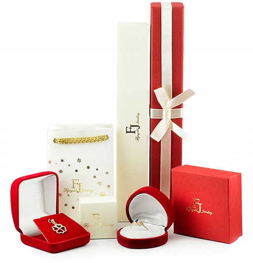 ZŁOTY PIERŚCIONEK ZARĘCZYNOWY 585 14K CYRKONIE R16 Materiał złoto