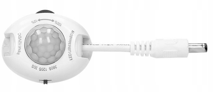 CZUJNIK RUCHU DO TAŚM LED 12-24V 60W 10 METRÓW Marka Orno