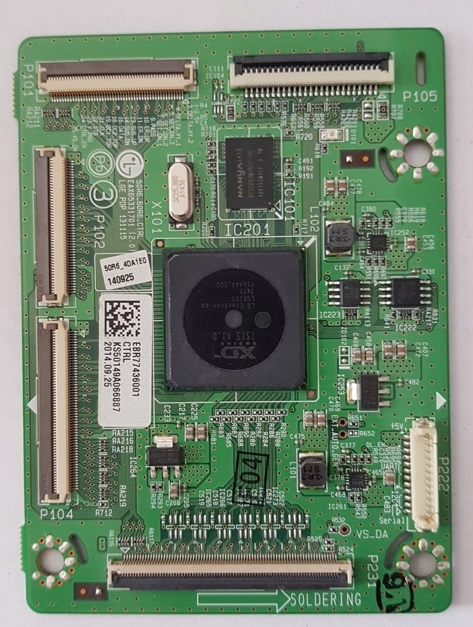 PŁYTA EAX65331701 USZKODZONA