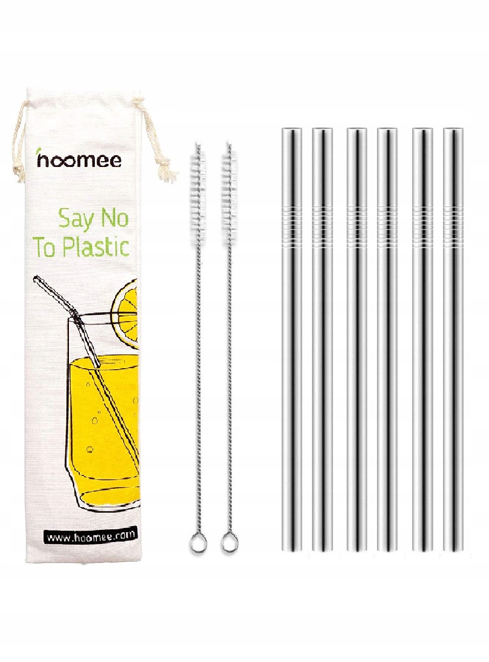 

Słomki Eko Rurki Wielorazowe Metalowe Czyścik