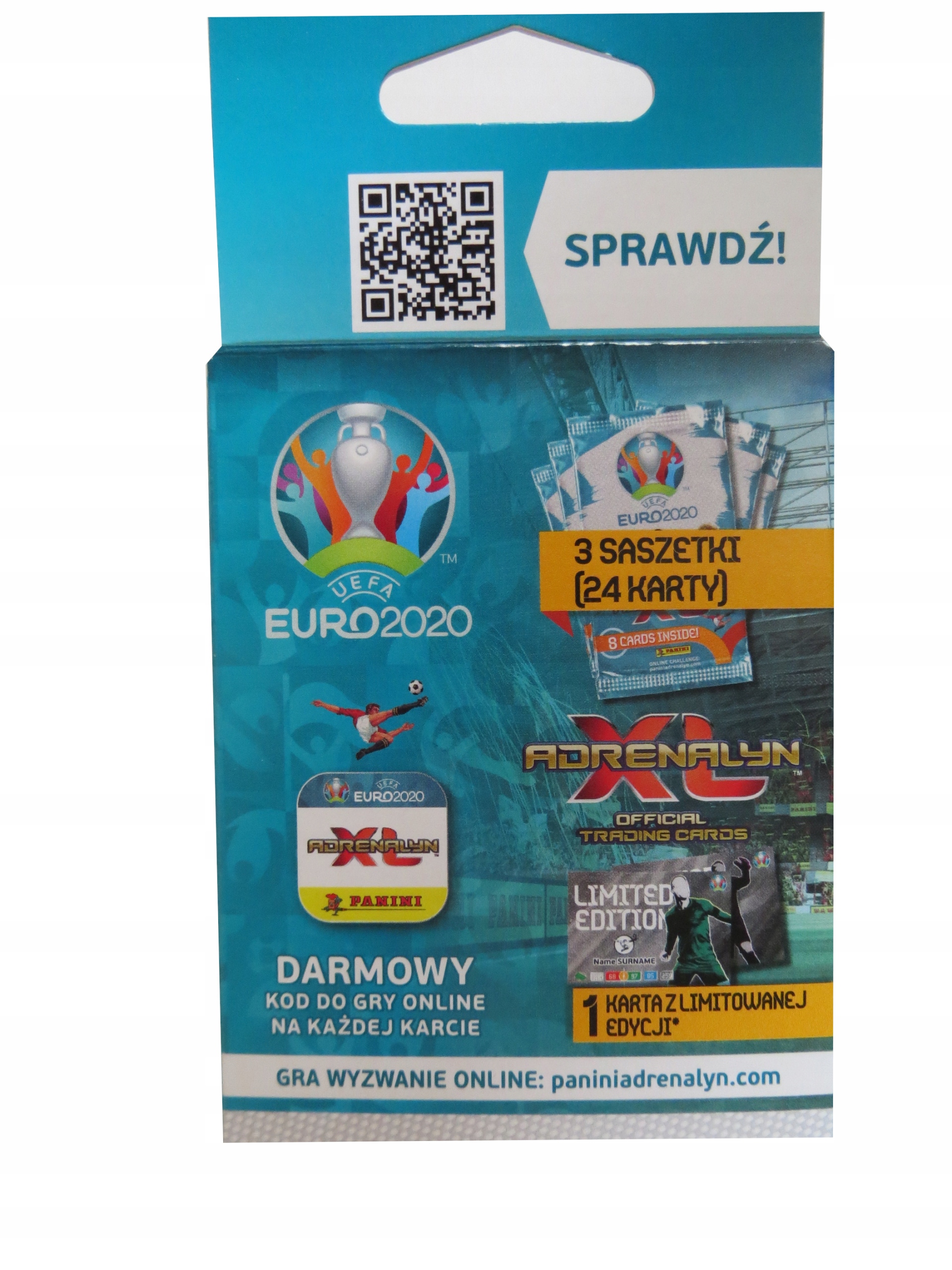 PANINI EURO 2020 BLISTER SASZETKI KARTY PIŁKARSKIE 1 LIMITED GWARANTOWANY Liczba sztuk 1 szt.