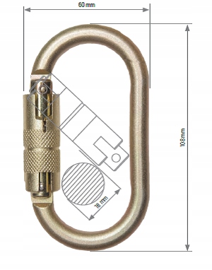 Zatrzaśnik rozłączalny z nakrętką AZ 011T