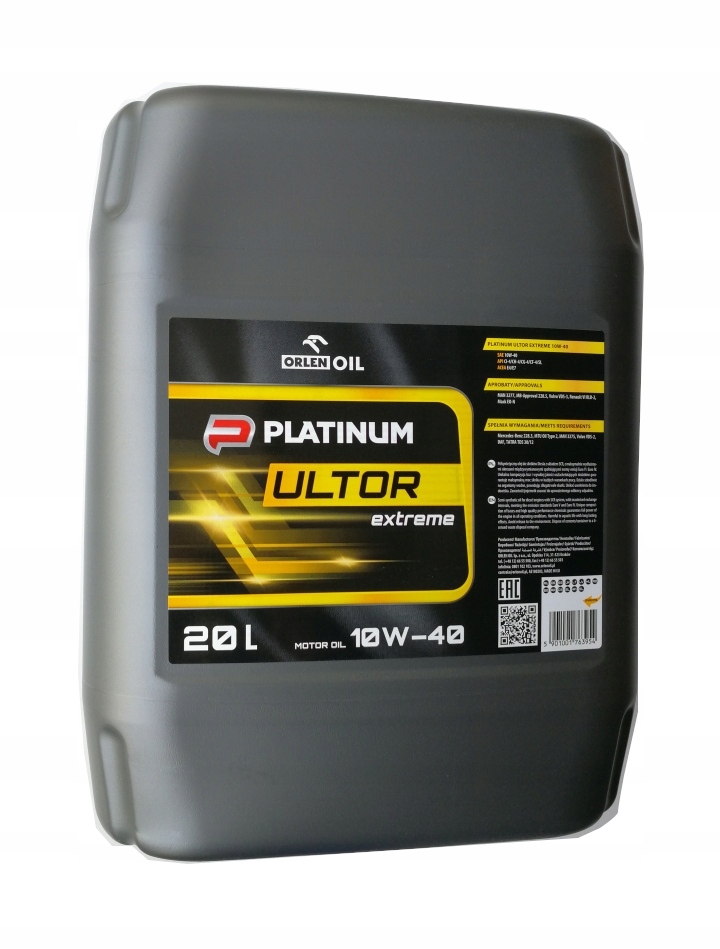 

Olej Platinum Ultor Extreme 10W-40 CI-4 op.20L