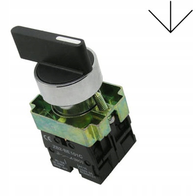 Przełącznik piórowy BJ33 stabilny (2NO; fi 22mm) 3 pozycje