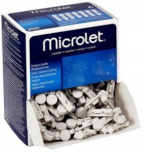 

Lancety Microlet Bayer 25 Silikonowych Igły