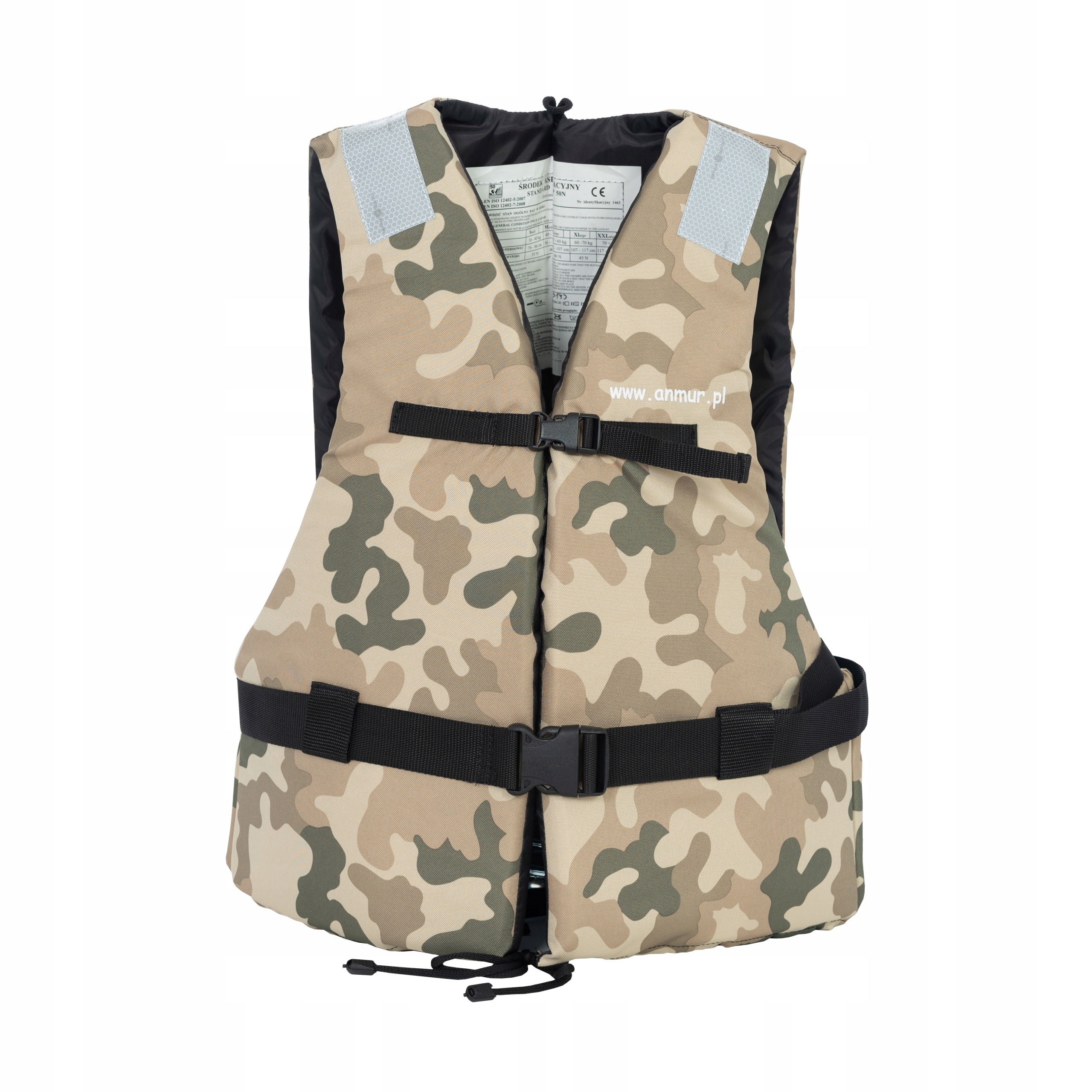 Záchranná zajišťovací vesta L písek maskáčový