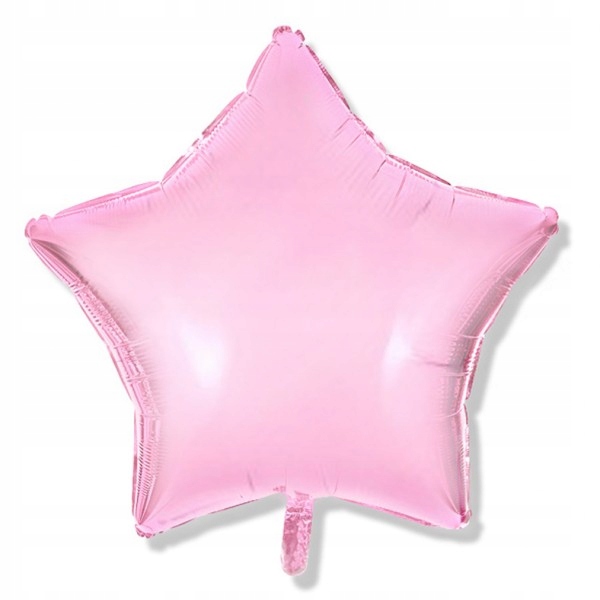 

Balon gwiazdka 45 cm foliowy Różowy pudrowy