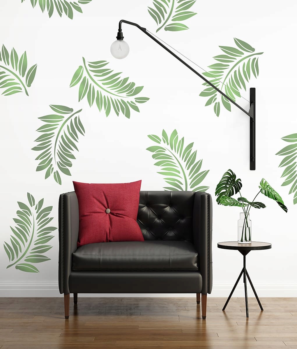 TROPIKALNY szablon LIŚCIE TROPIKALNE - 45x60cm Marka Stencils