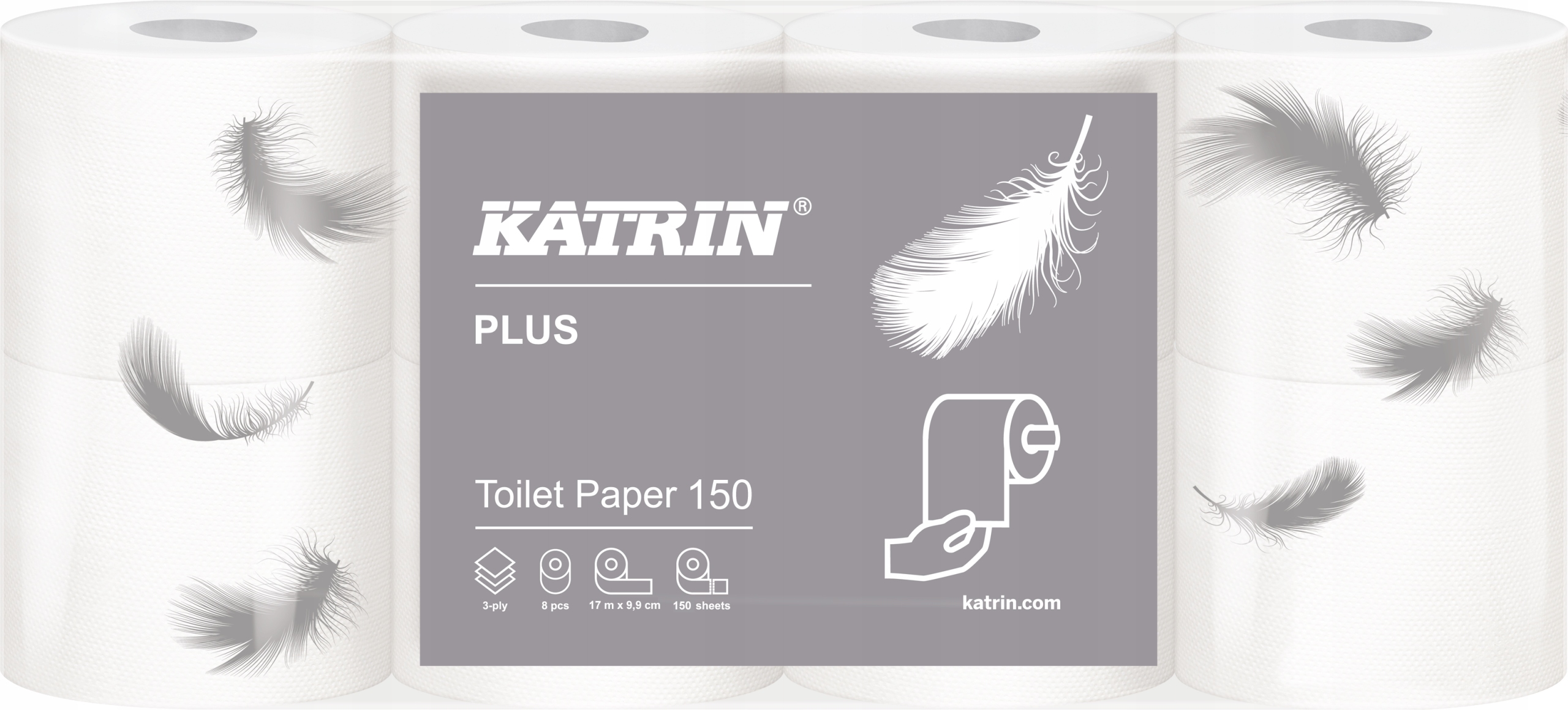

Papier Toaletowy Katrin Plus 3 Warstwy Pack 8szt