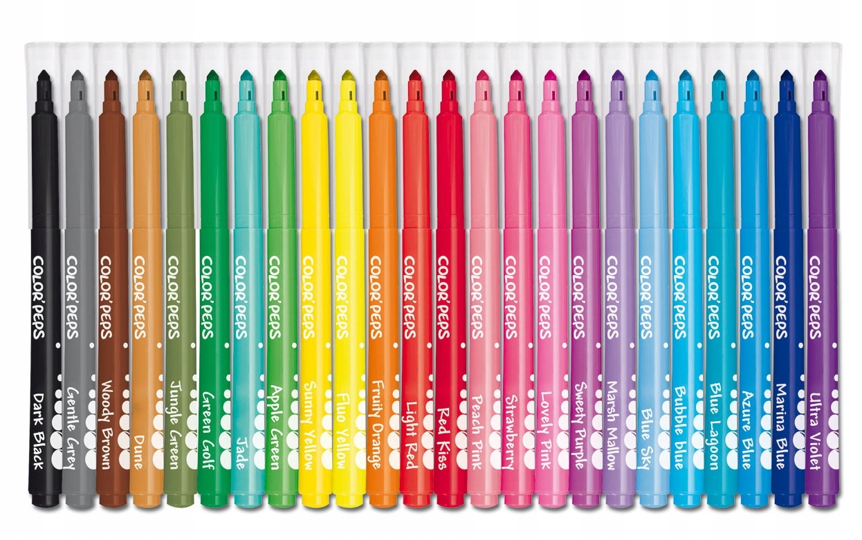 Pisaki trókątne flamastry Maped LONG LIFE Colorpeps 24 kolory EAN (GTIN) 3154148450221