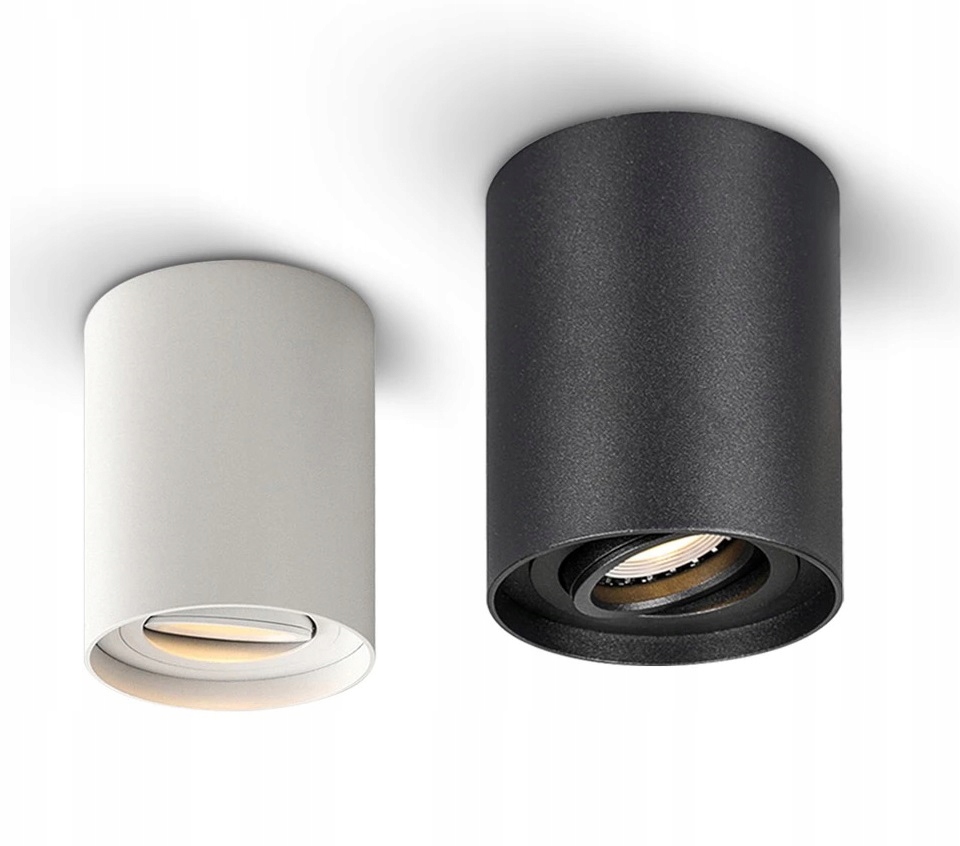 OPRAWA NATYNKOWA HALOGENOWA TUBA LED RUCHOMA +GU10 Maksymalna moc pojedynczego źródła światła 20 W