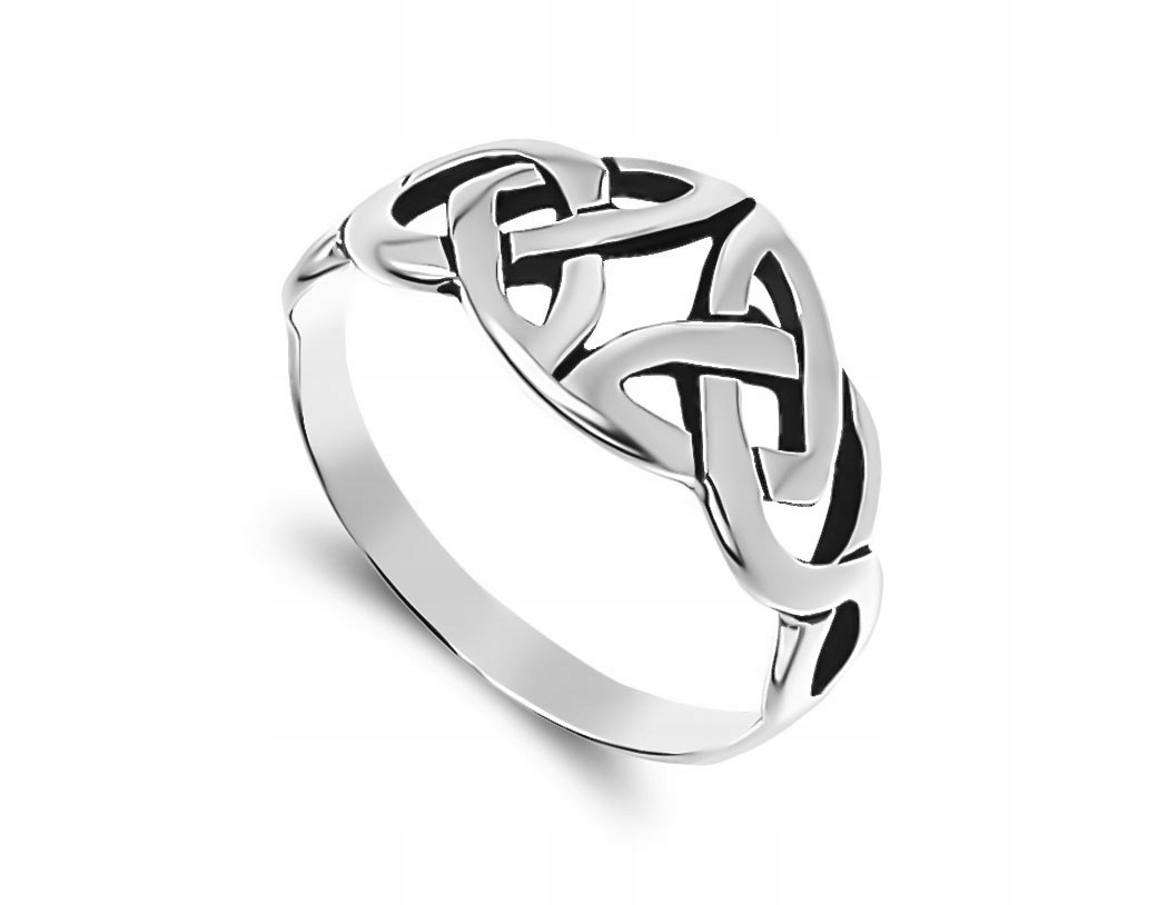 

Srebrny Pierścionek Szeroki Ażurowy Srebro 925