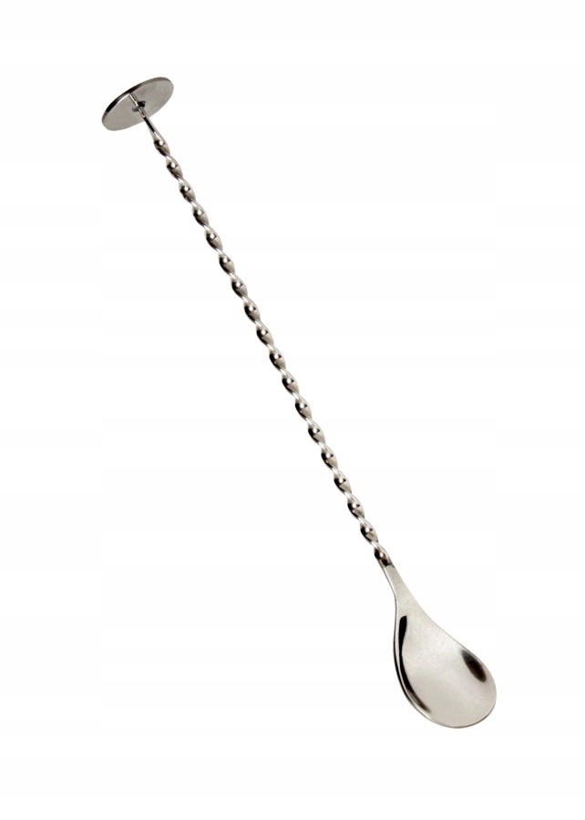 Łyżka barmańska 28 cm ze stopką (muddlerem)