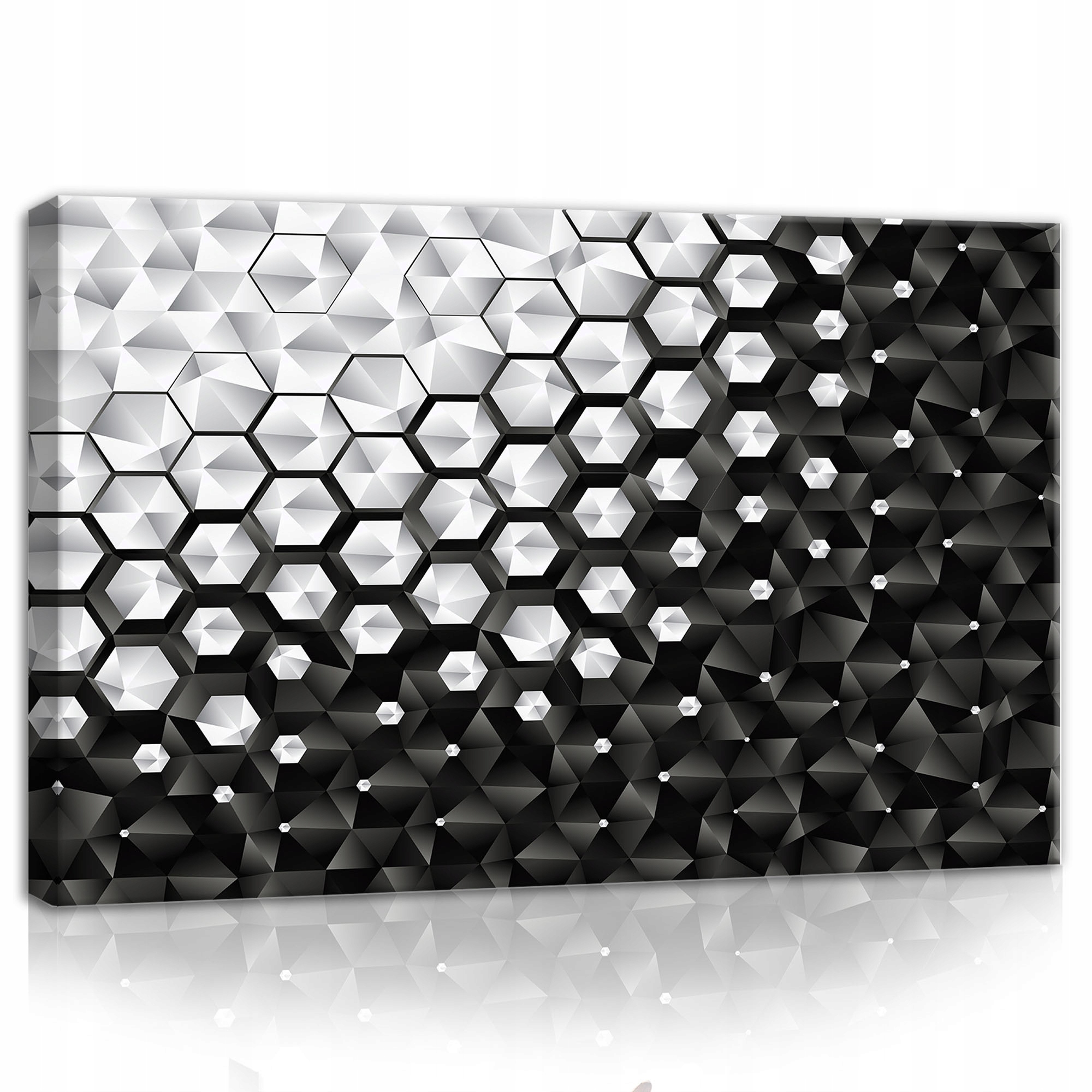 

Obraz do salonu nowoczesny geometria biały 60x40