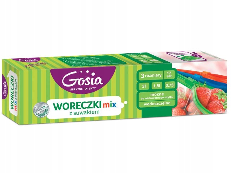

Worki woreczki z suwakiem MIX 12sztuk