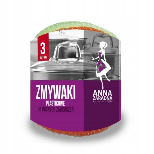 

Zmywaki plastikowe 3 szt. Anna Zaradna
