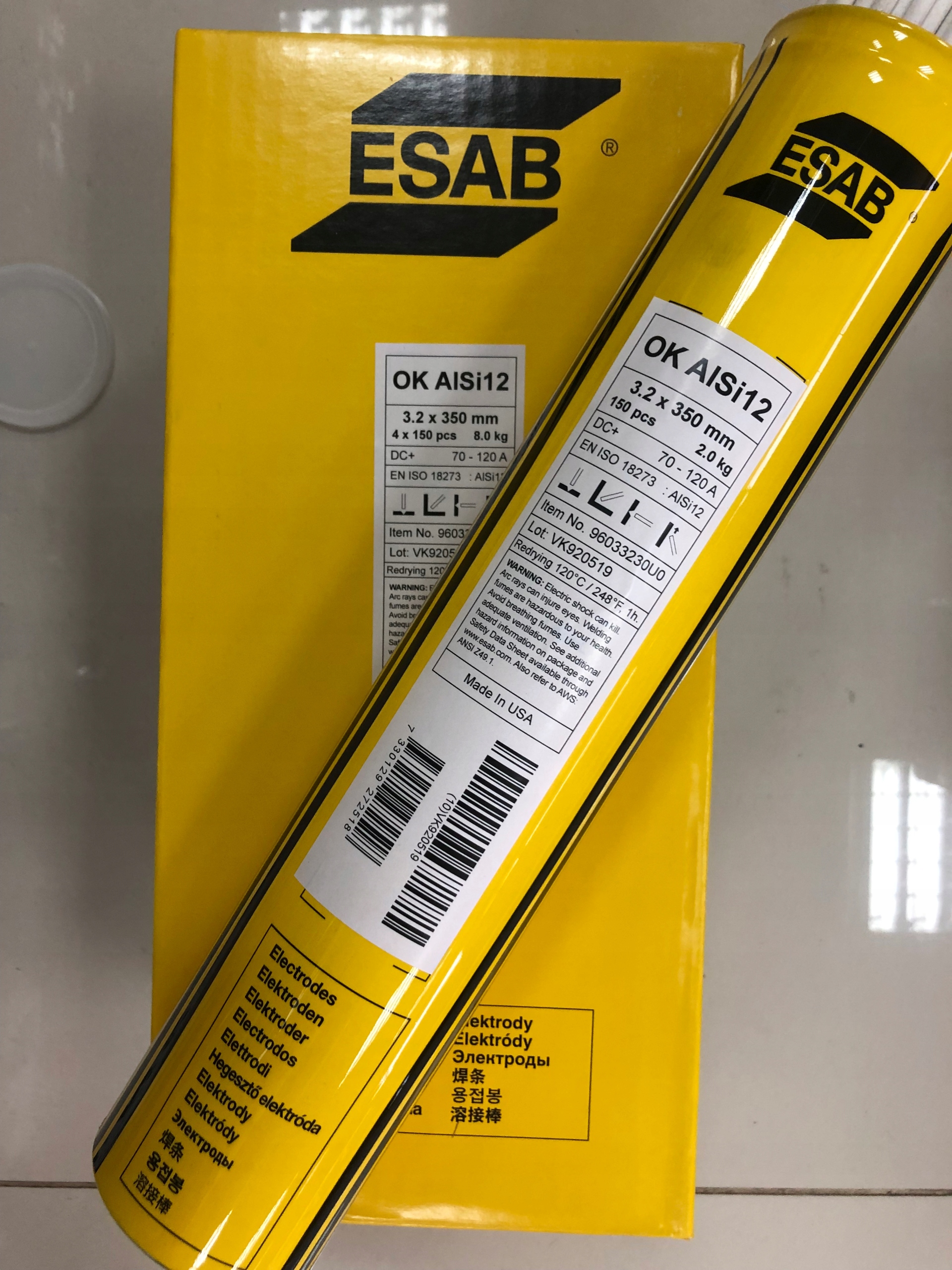 

Elektroda Do Aluminium Esab Ok ALSi12 fi 3,2/350