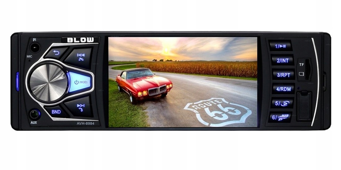 RADIO SAMOCHODOWE MP5 USB SD BLUETOOTH 4x 60W 1DIN Wysokość produktu 5 cm