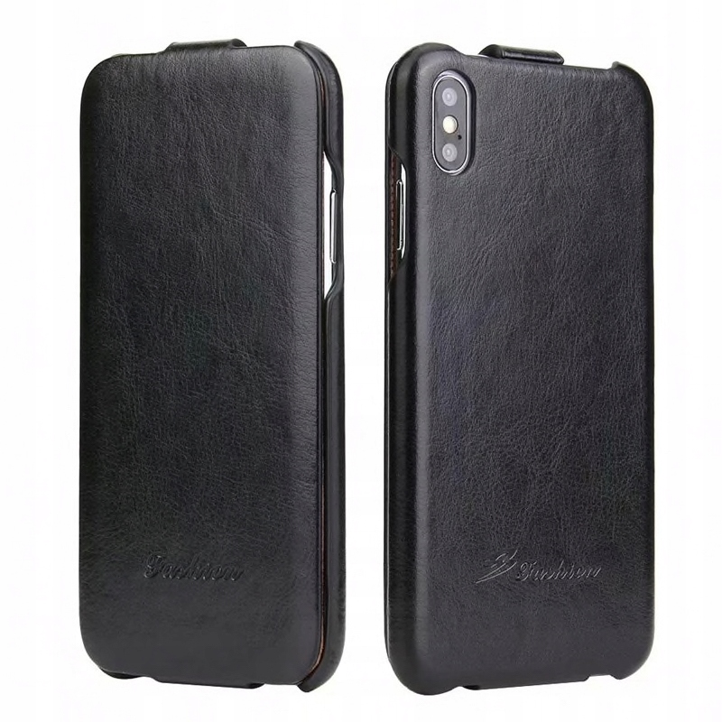 

Etui do iPhone Xr, Pokrowiec, Skóra, Klapka, Case