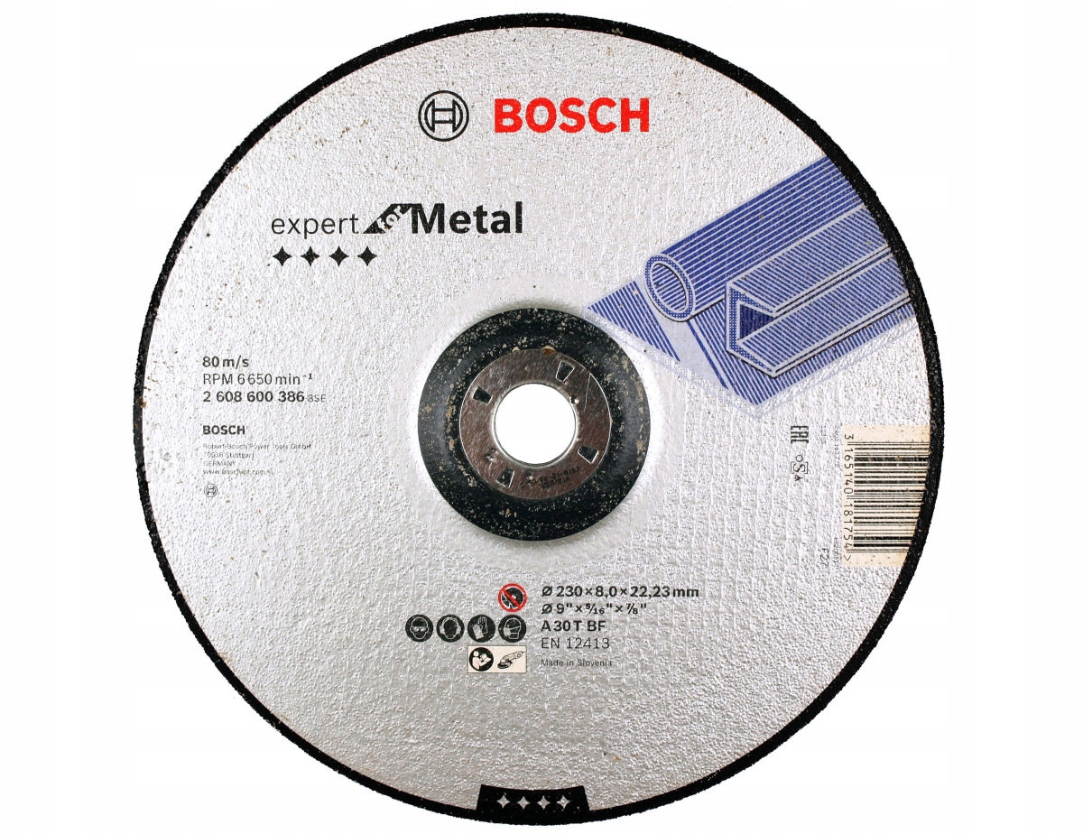 

Bosch Tarcza Korundowa do szlifow. stali 230/8,0mm