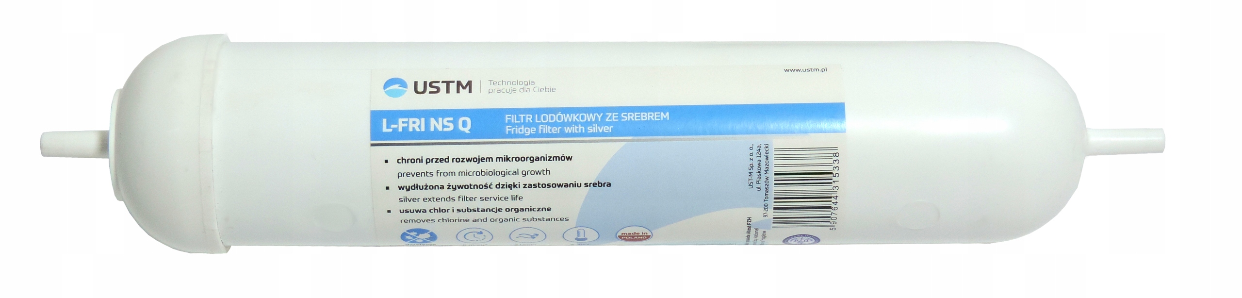 

Liniowy Wkład Lodówkowy Srebro L-fri-q Osmozy Ustm