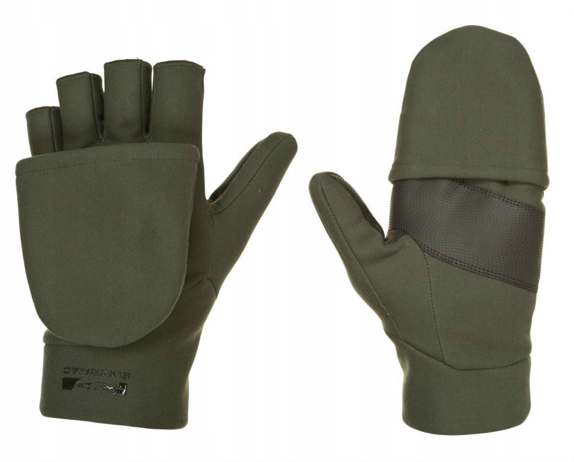 

Myśliwskie Rękawiczki Softshell 2w1 Mitenki Ciepłe