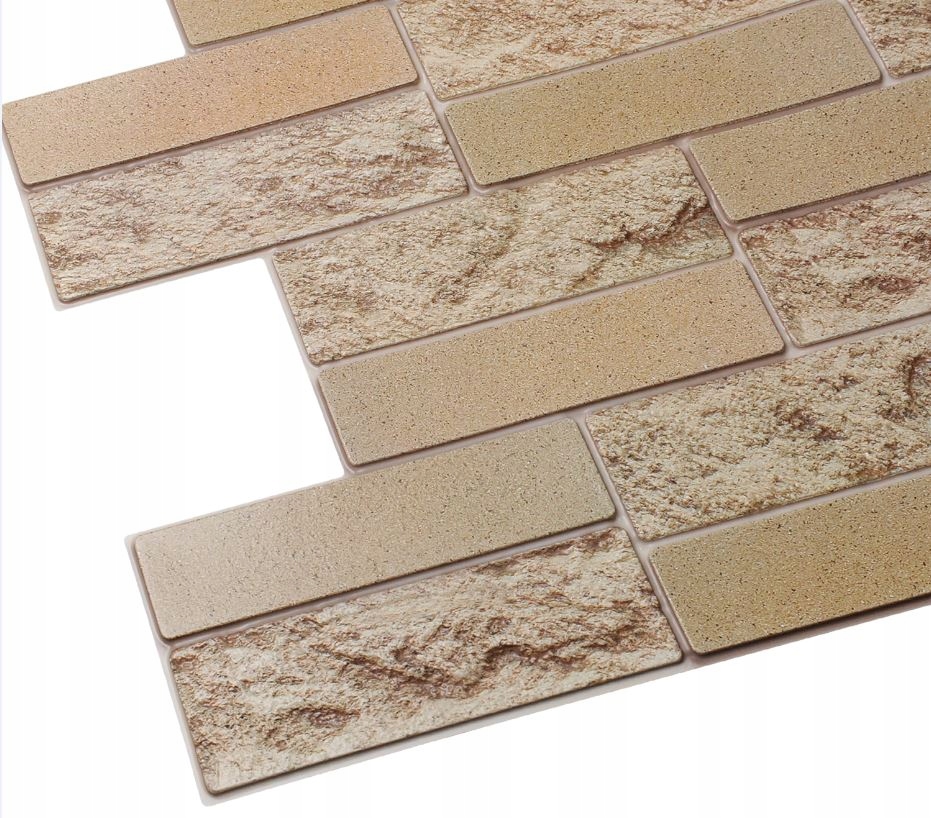 

Panele Ścienne 3D Kamień Beż Mur Pcv Płytka Pvc