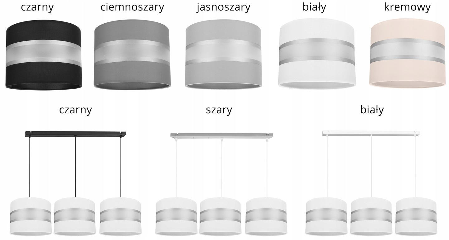 SUFITOWA LAMPA WISZĄCA ŻYRANDOL ABAŻUR NOWOCZESNA Marka Light Home
