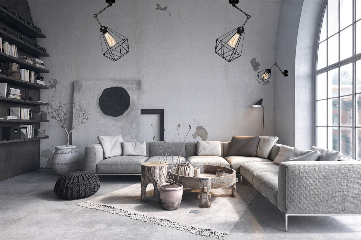 Kinkiet na przegubach DIAMOND vintage - można LED Długość/wysokość 30 cm