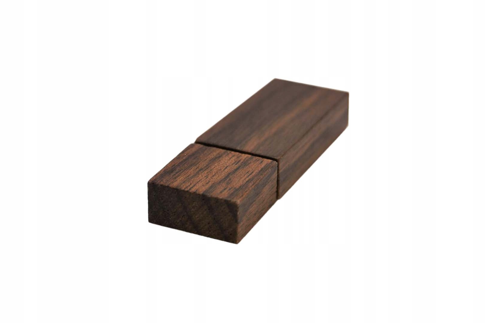 Drewniany pendrive 32 GB + pudełko na PREZENT Kolor brązowy