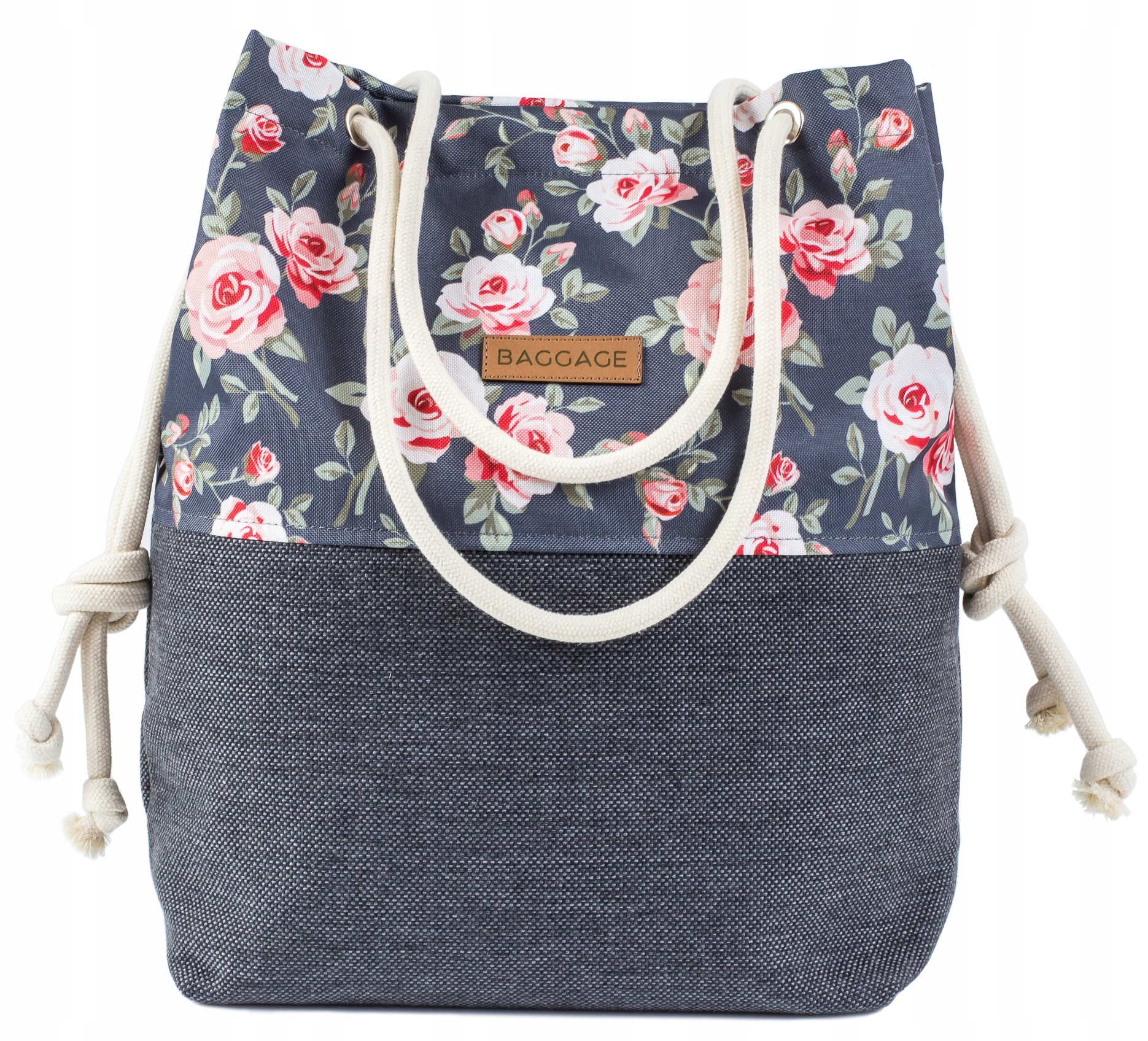 

Torebka Worek Shopper Torba Róże Kwiaty Baggage