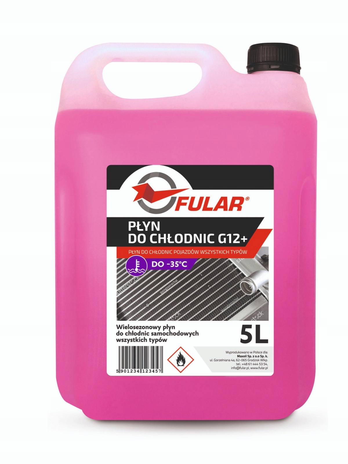 Fular Płyn do chłodnic czerwony gotowy G12 5L