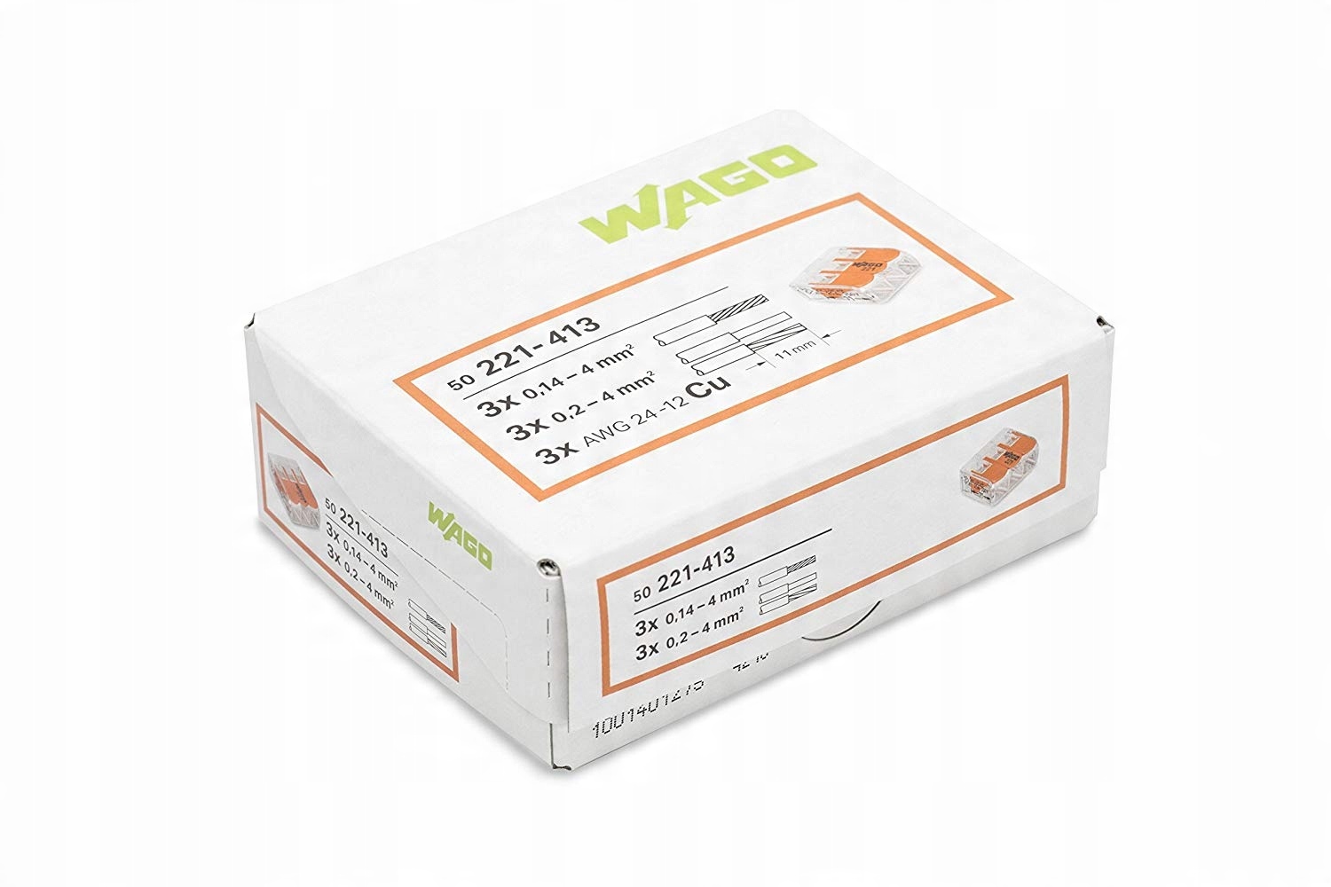 

Wago Szybkozłączka 221-413 50 Szt