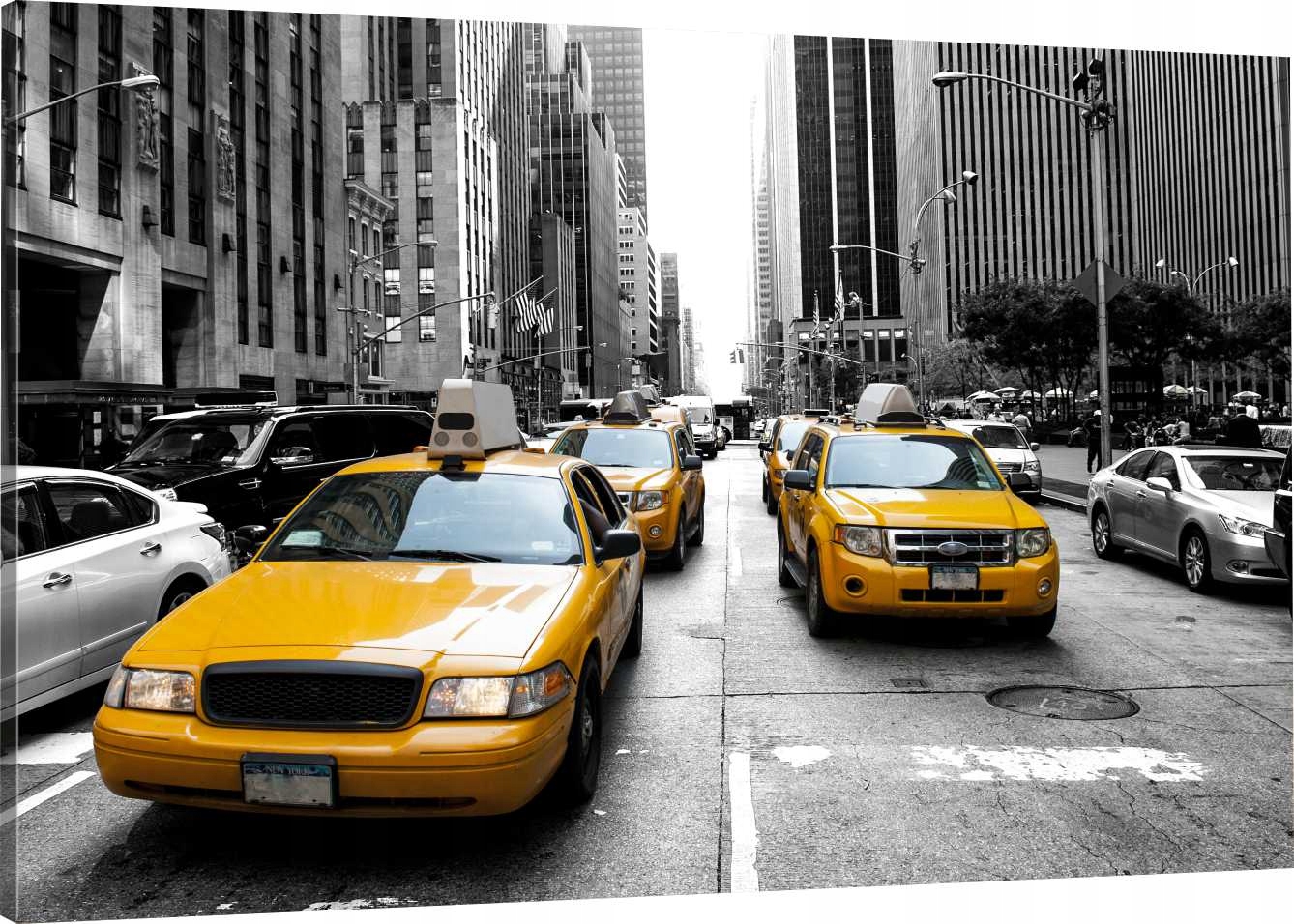 

Obraz Na Płótnie Taxi Ulica Miasto 110x70 800 Wz