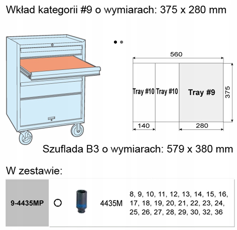 Nasadki udarowe 1 2 8 36 KING TONY 9 4435MP DLUGIE Mark King Tony