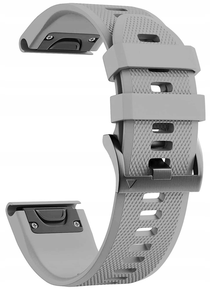 SZARY Silikonowy Pasek Garmin FENIX 7 Solar Kolor szary