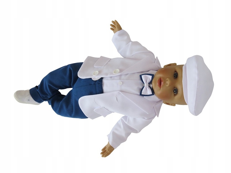 Ubranko do chrztu dla chłopca garnitur komplet R68 Kolor wielokolorowy