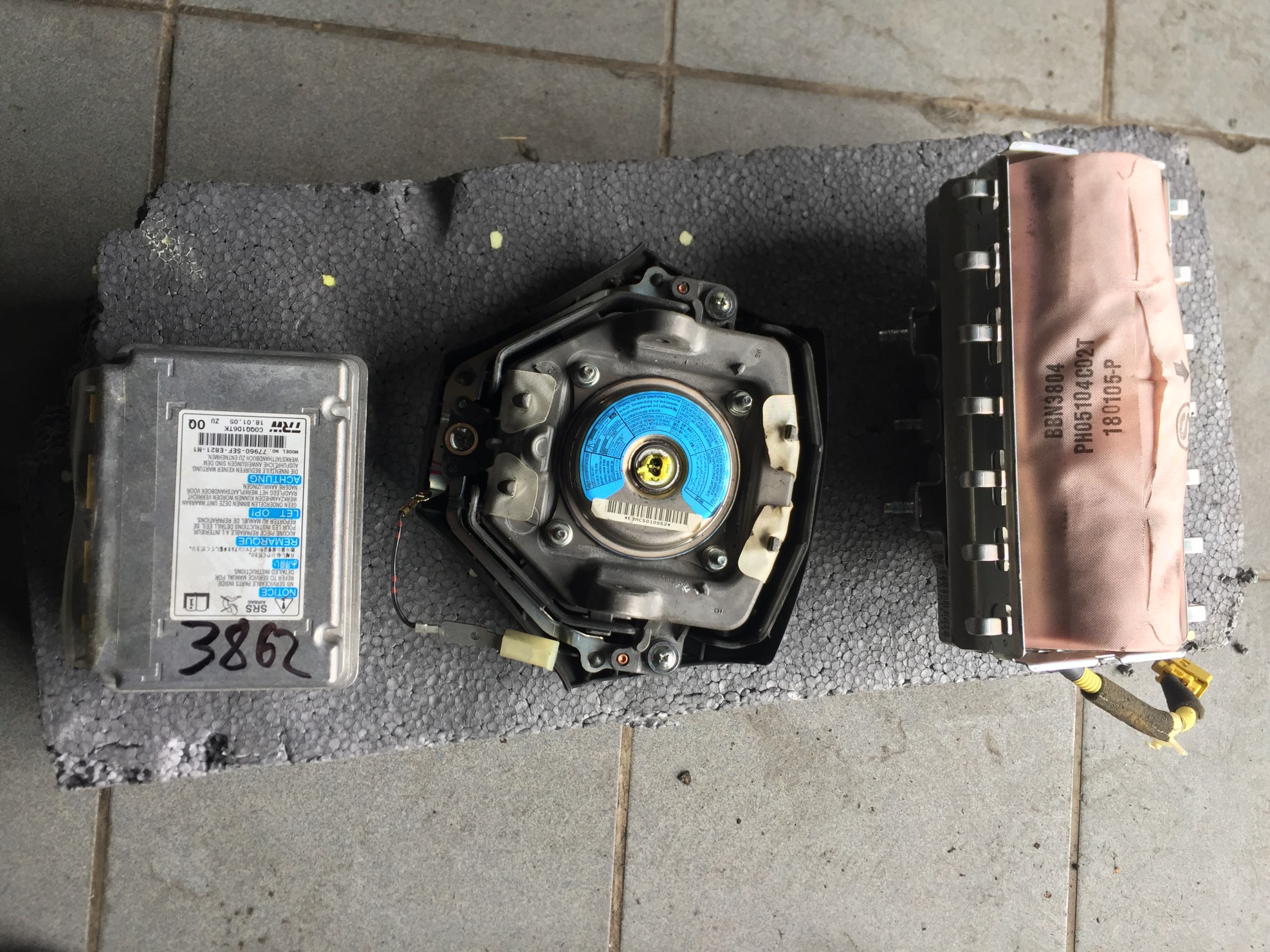 HONDA ACCORD VII 2002-2008 AIRBAG ПОДУШКА КОМПЛЕКТ