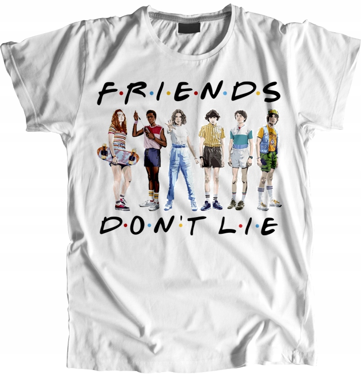 

Stranger Things Friends don't lie koszulka damska