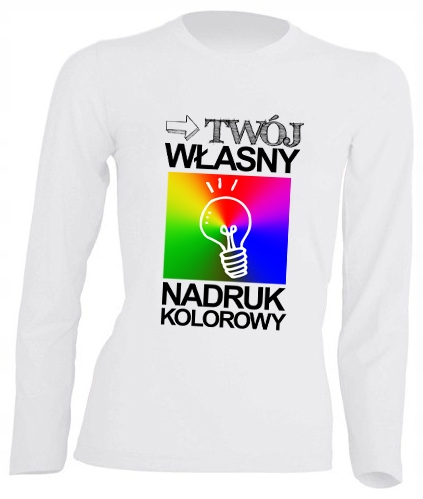 

Koszulka Damska Z Własnym Nadrukiem Grafika XXL ls