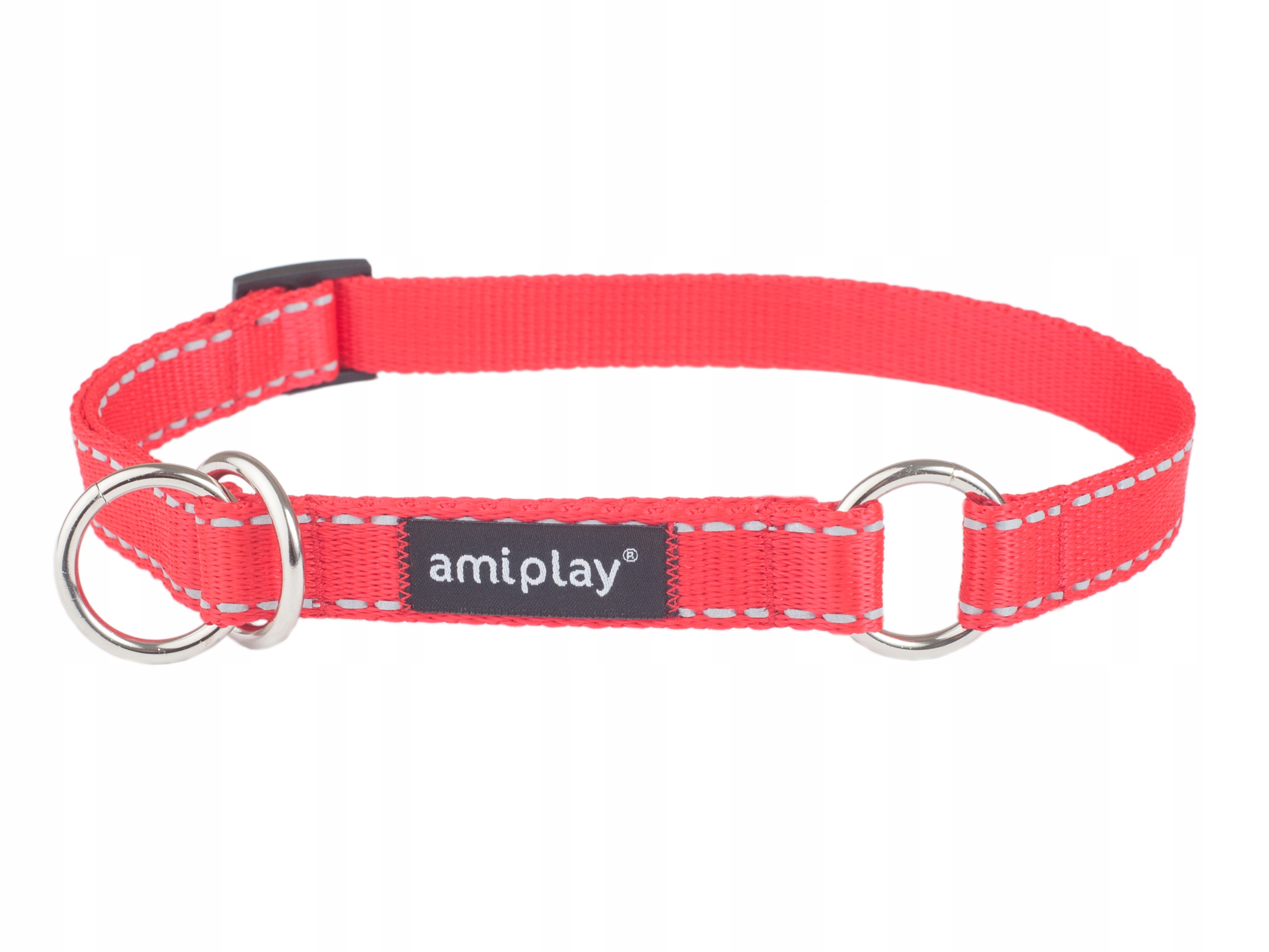 

amiplay Obroża półzaciskowa Reflective XL Czerwona