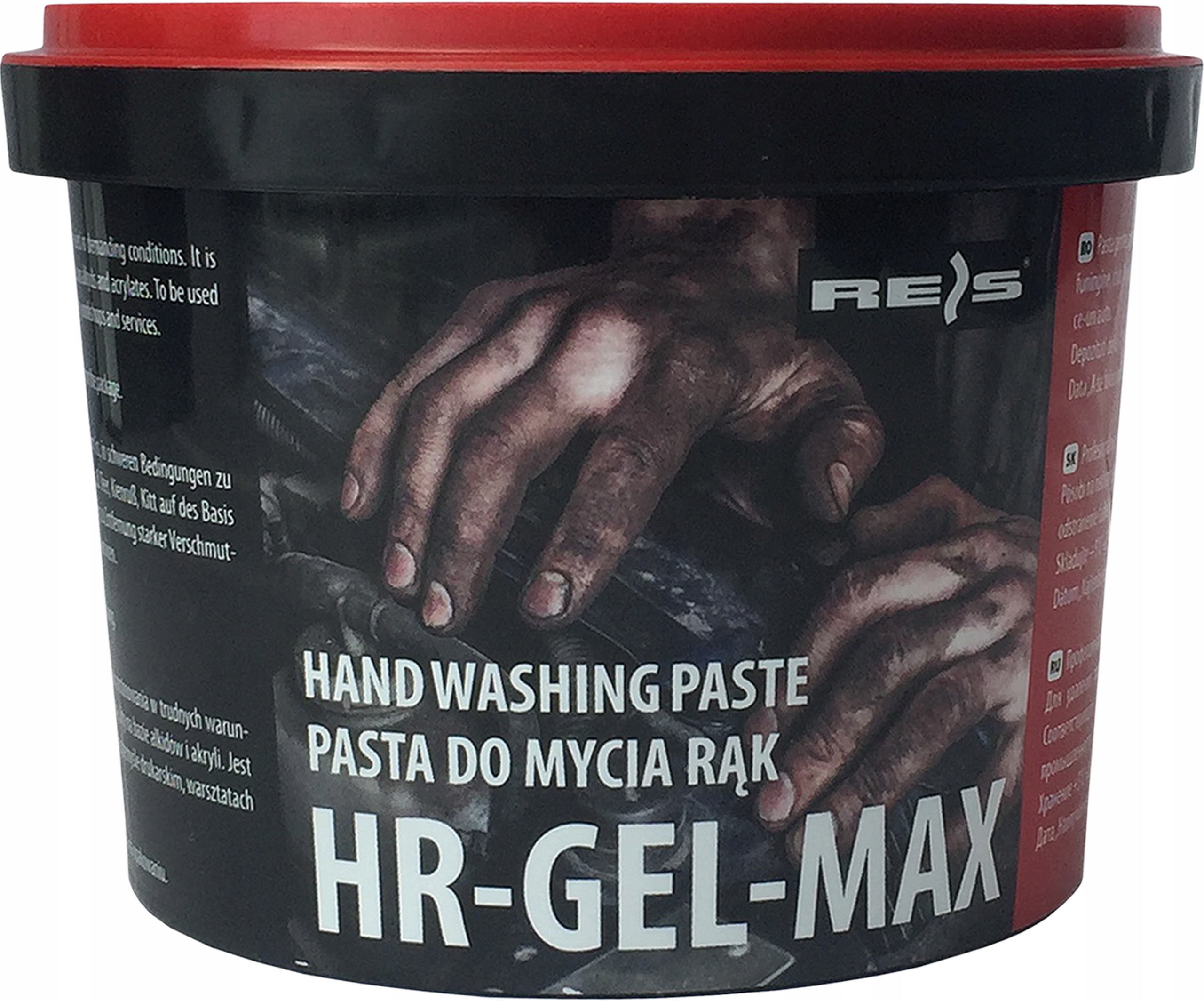 

Reis Pasta do mycia rąk smar olej sadza 450g Bhp