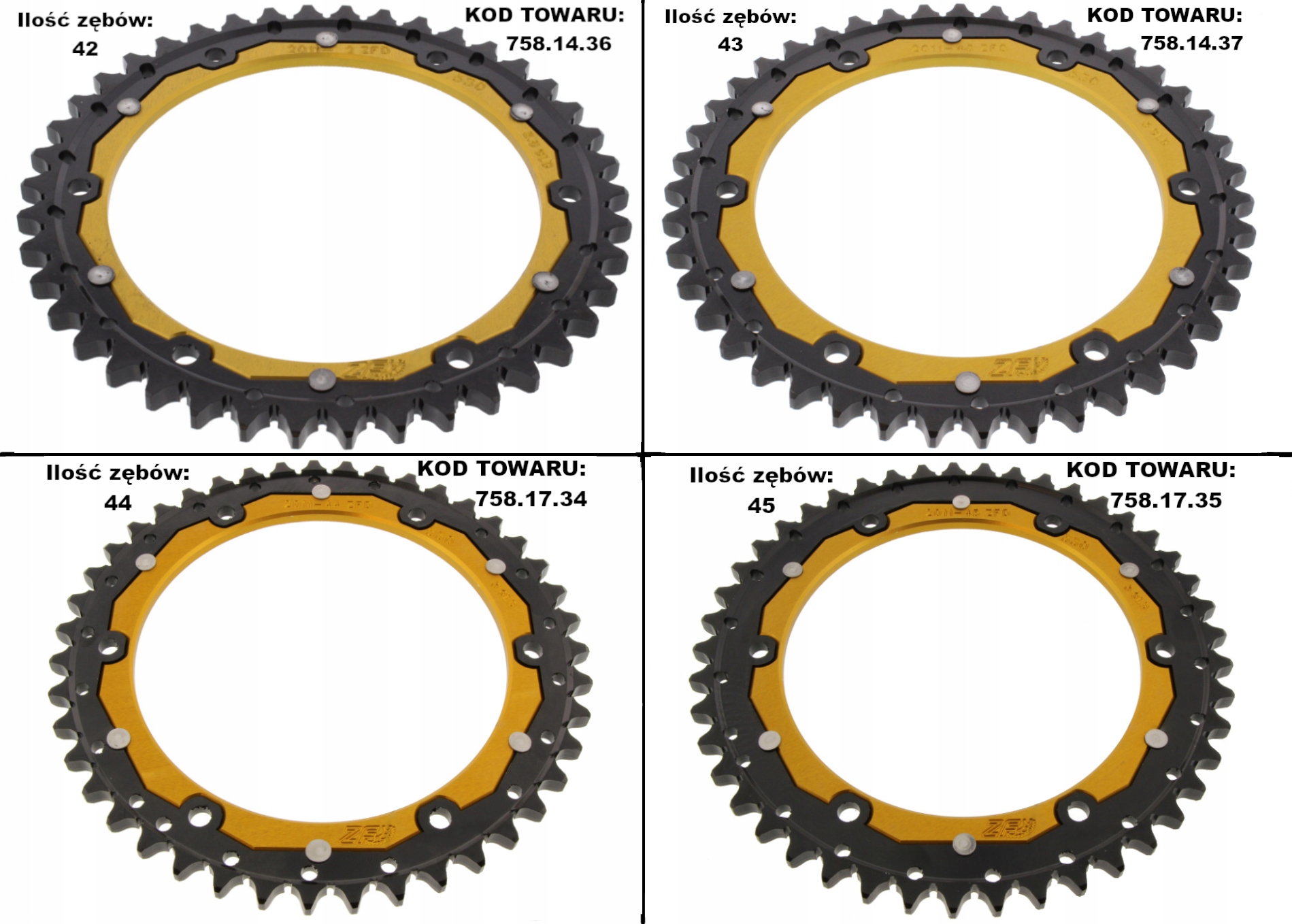 Zębatka tylna Triumph Sprint 1050 05-17 NOWA Producent ZF